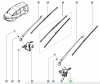 OE d’origine moteur essuie‑glace gauche avant Renault Espace V , 288a59313r